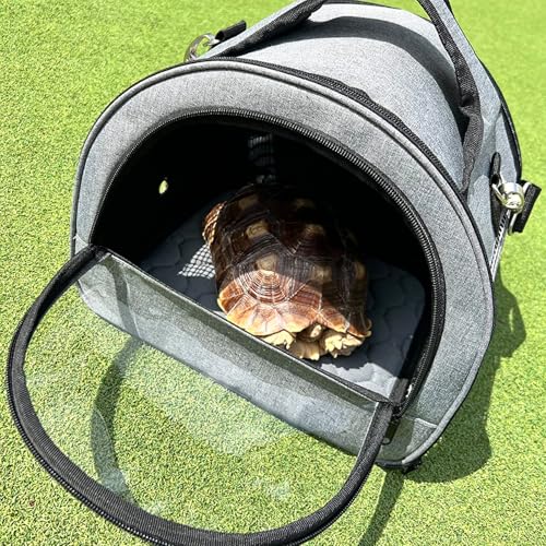 Transportbox für Katze Kaninchen Transporttasche für kleine Haustiere Meerschweinchen Faltbare Haustier Tragetaschen Haustiertransportbox für Kätzchen, Welpen (M, grau)