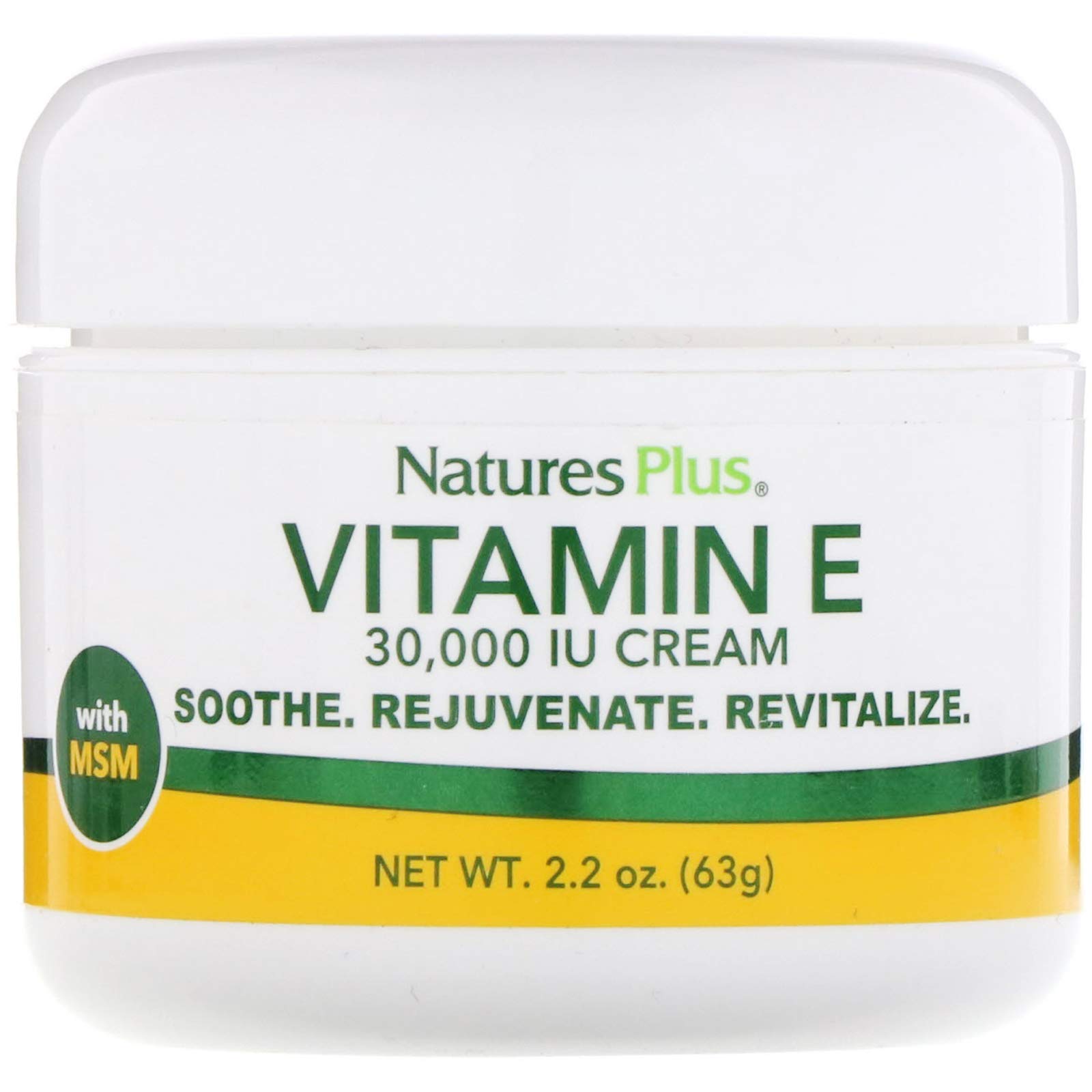 Nature's Plus, Vitamin E Cream, 30,000 IU, 2.2 oz (63 g)