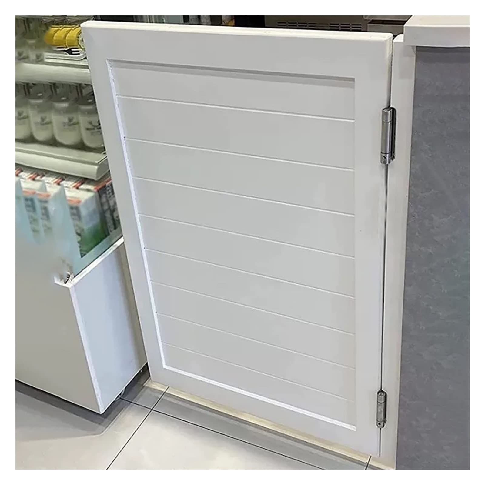 Portes intérieures simples étroites préfabriquées blanches pour salon et cuisine moderne