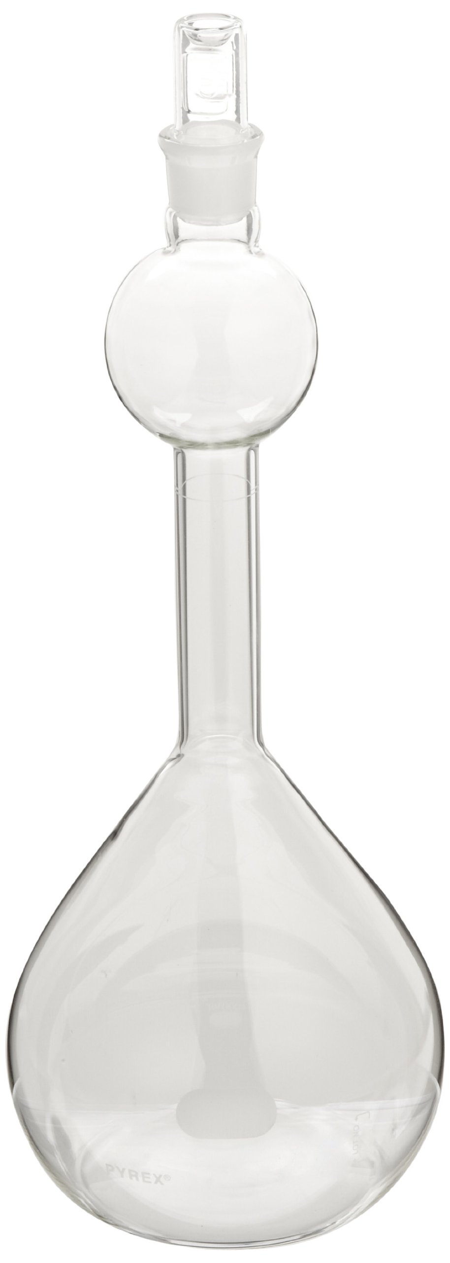 Corning Pyrex Cristal de borosilicato clase una mezcla volumétrico frasco con tapón (estándar, 250ml Capacity, 1