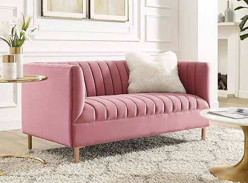 Miniatura 8 de Modway Shift Channel - Sofá biplaza, color rosa polvoriento