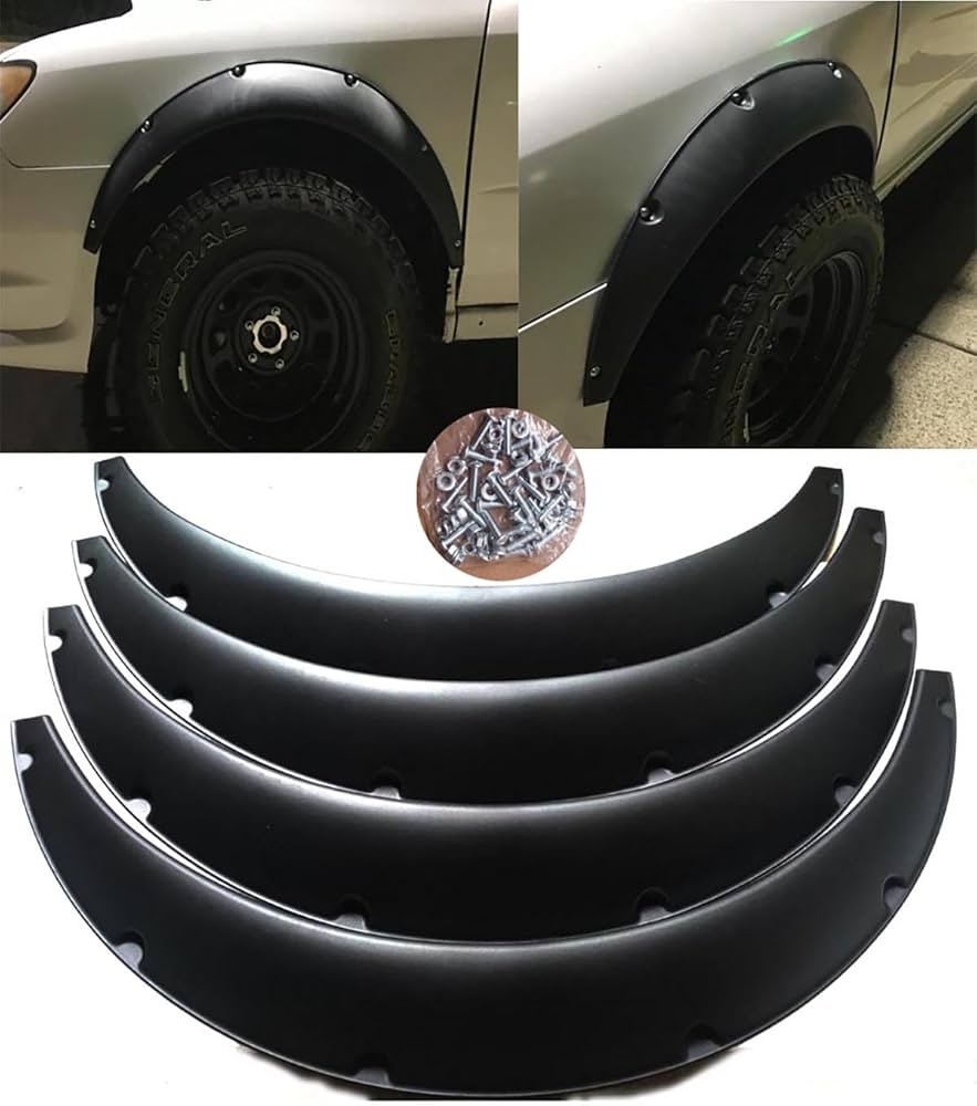 Universal 4PCS Car Fender Wheel Arches Flare Extension Flares Wide PP