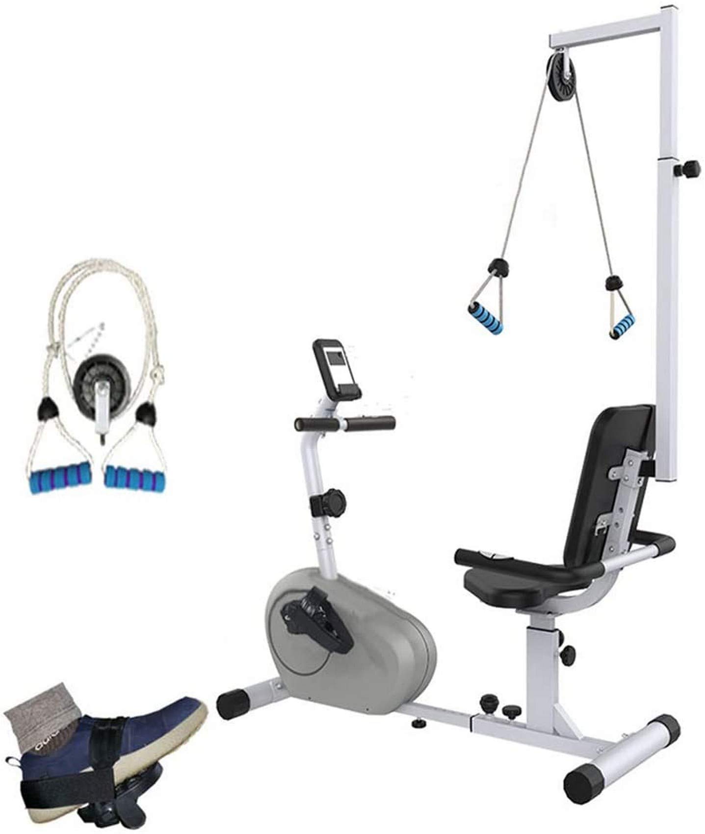YNIYUJKL Rehabilitation Bike Multifunction Arm & Leg Pedal Exerciser Machine Adjustable Fitness Equipment For Seniors Elderly With Reversible Armrests And Seat Belts