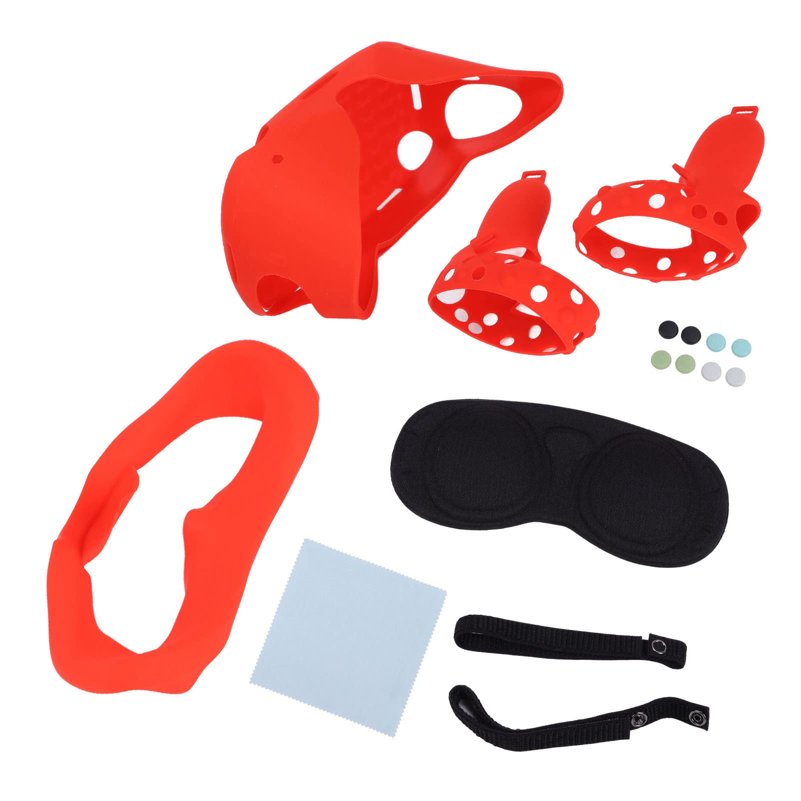 SENECESLI Juego de Accesorios para Gafas VR, Kit Completo de Protección de Silicona para Auriculares 2 con Cubiertas Protectoras 13 en 1 Que Incluyen Protector de Lente, Máscara Facial, Cubiertas de