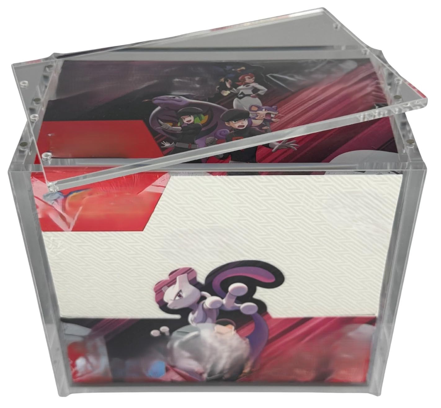 Generico Custodia Magnetica Acrilica 5mm compatibile con Pokemon BOOSTER BOX 36 Bustine, Protezione UV, Antigraffi, Polvere, Pellicola Protettiva, 300g, Gioco di Carte