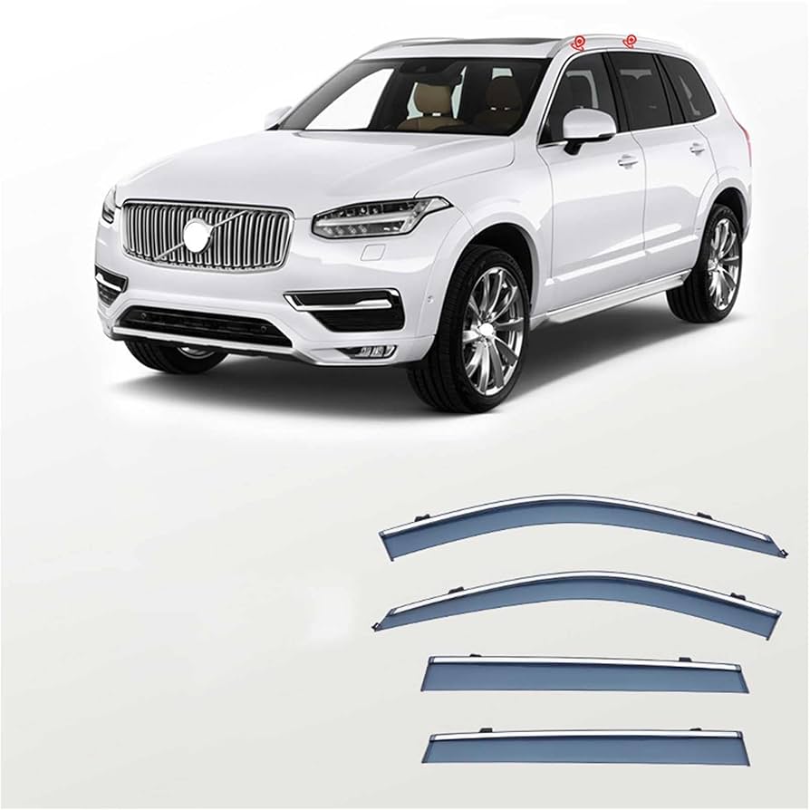 車用ドアバイザー Compatible With Volvo For XC90 2015 2016
