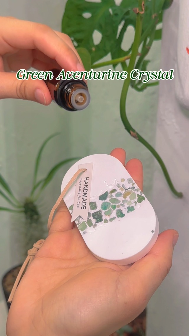 Difusor aromático eléctrico de cristal Chakra verde miniatura 7