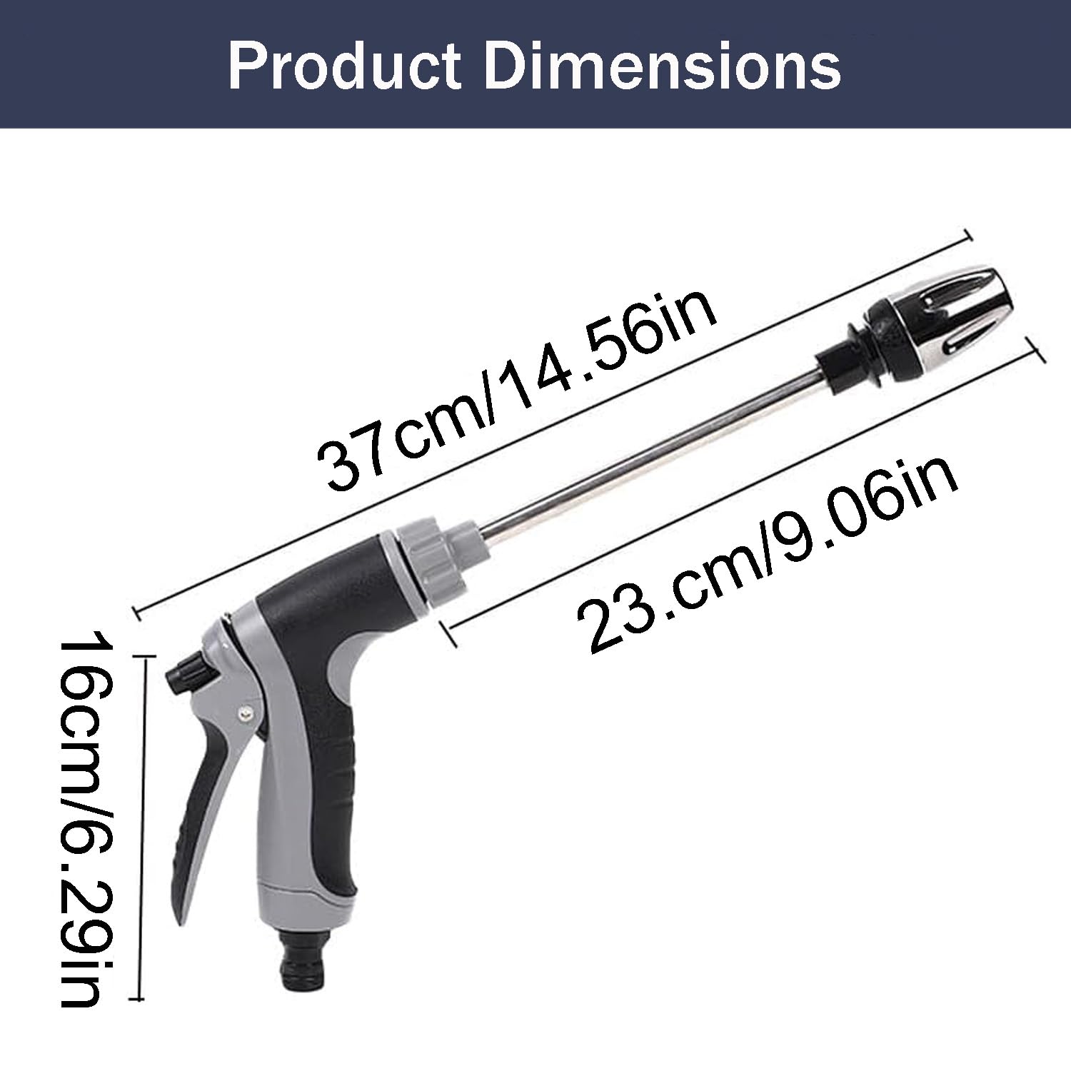 Aquoxis Pressure Washer, Portable Handheld Pressure Washer, Durable Stainless Steel, with 360° Rotating for Three Spray Modes, for Car, Floor, Wall Cleaning — view 6