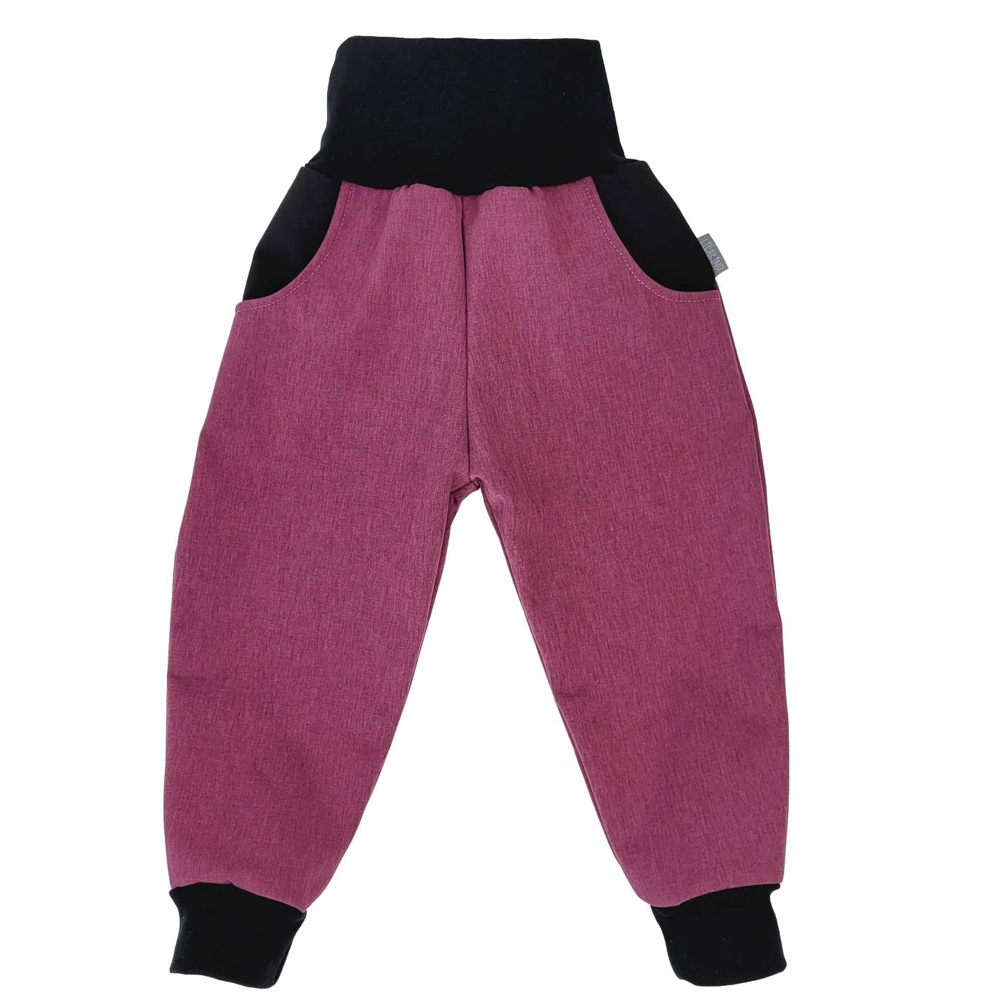 Lilakind“ Baby Kinder 2 teiliges Set Softshell Pumphose Matschhose Regenhose und Jacke Meliert Einfarbig Uni Gr. 68-146 - Made in Germany