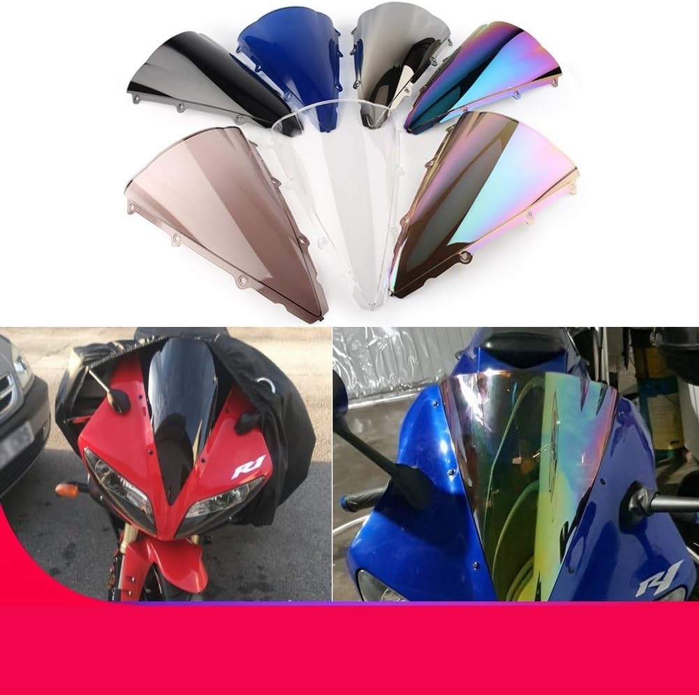 オートバイのスクリーンエクステンション フロントガラスダブルバブル