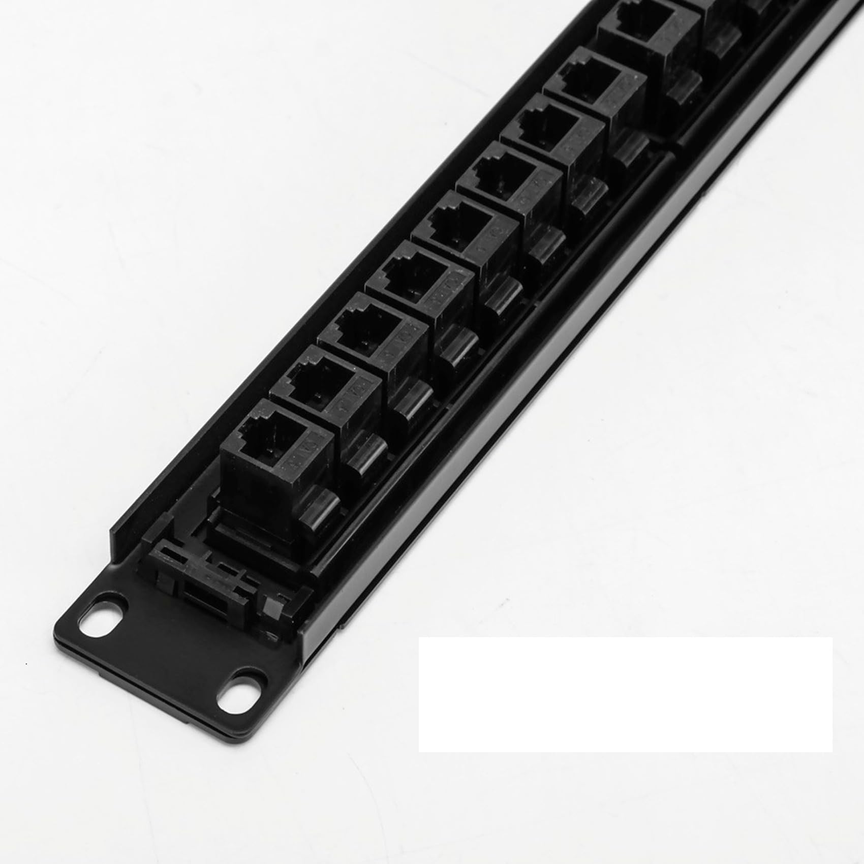 5X 19 Pouces 1U Armoire Rack Pass-Through 24 Ports CAT6 Panneau de Brassage Port de Contact RJ45 (Port de Contact RJ45) Cadre Modulaire