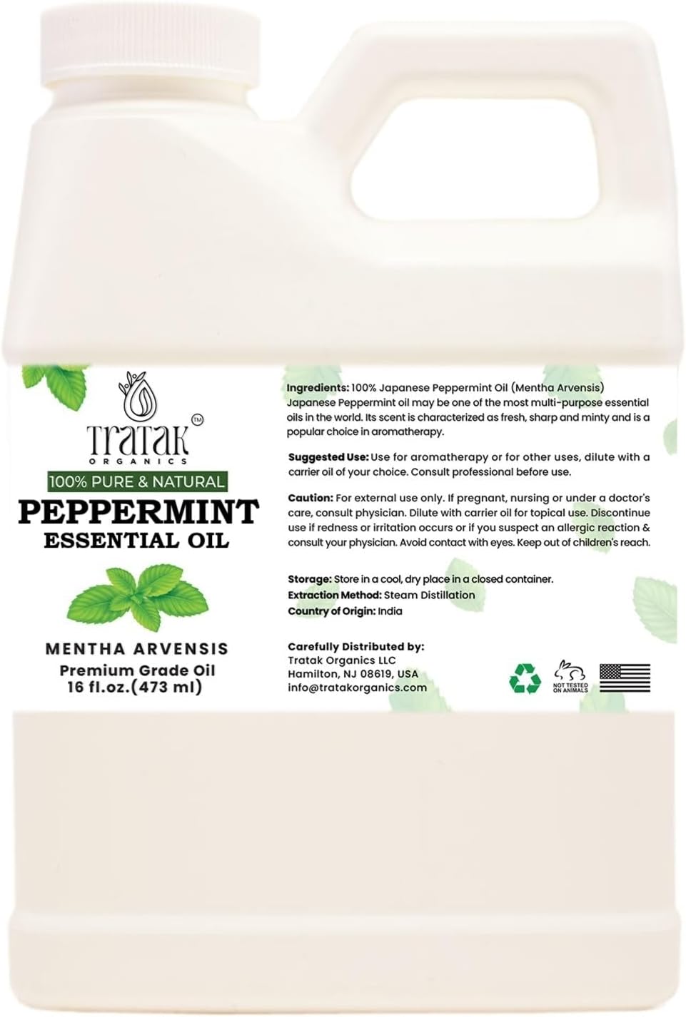 16 fl oz – Peppermint Essential Oil...