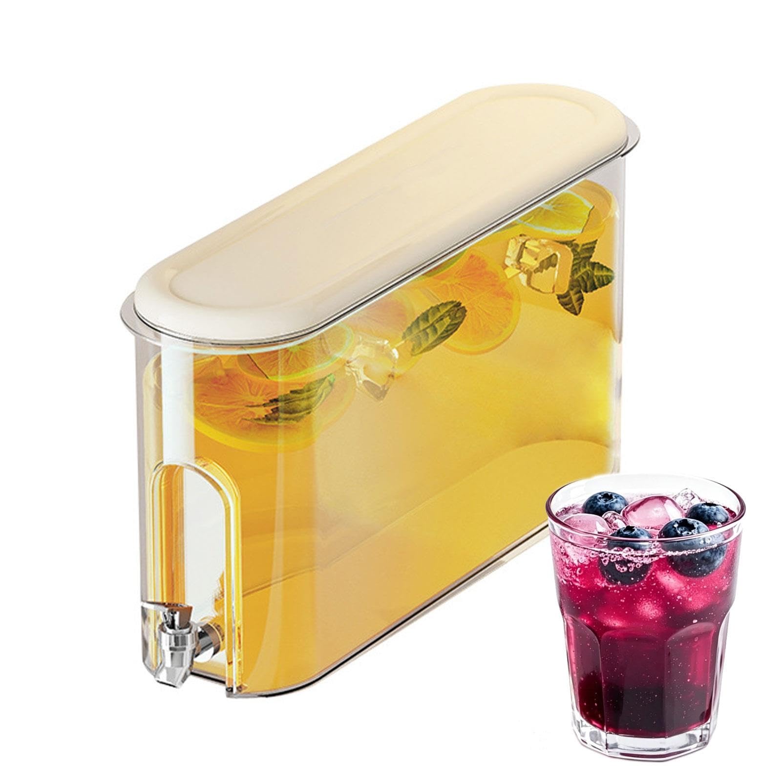 Jarra Hermética Transparente Dispensador Bebidas 4L Grifo Jugo Refrigerador