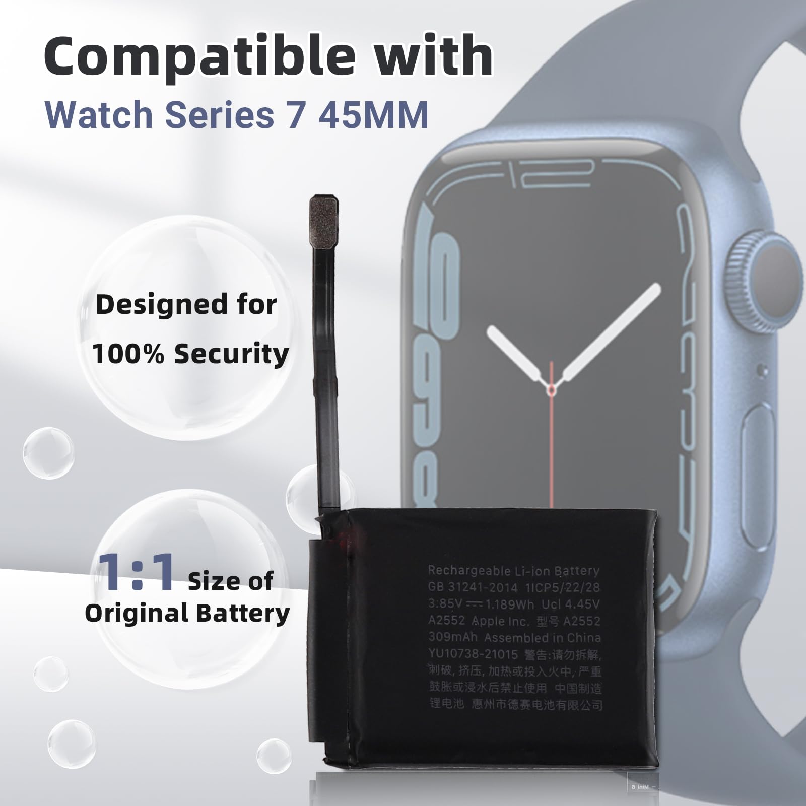 Amazon.com: Vvsialeek A2552 Replacement Battery Compatible with