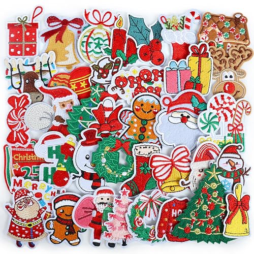 Funcolor Christmas Iron on Patches for Clothing...