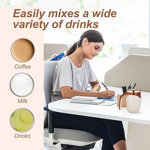 Miniatura 6 de Taza de café con agitación magnética automática, taza portátil de acero inoxidable recargable para café, leche, té, chocolate caliente