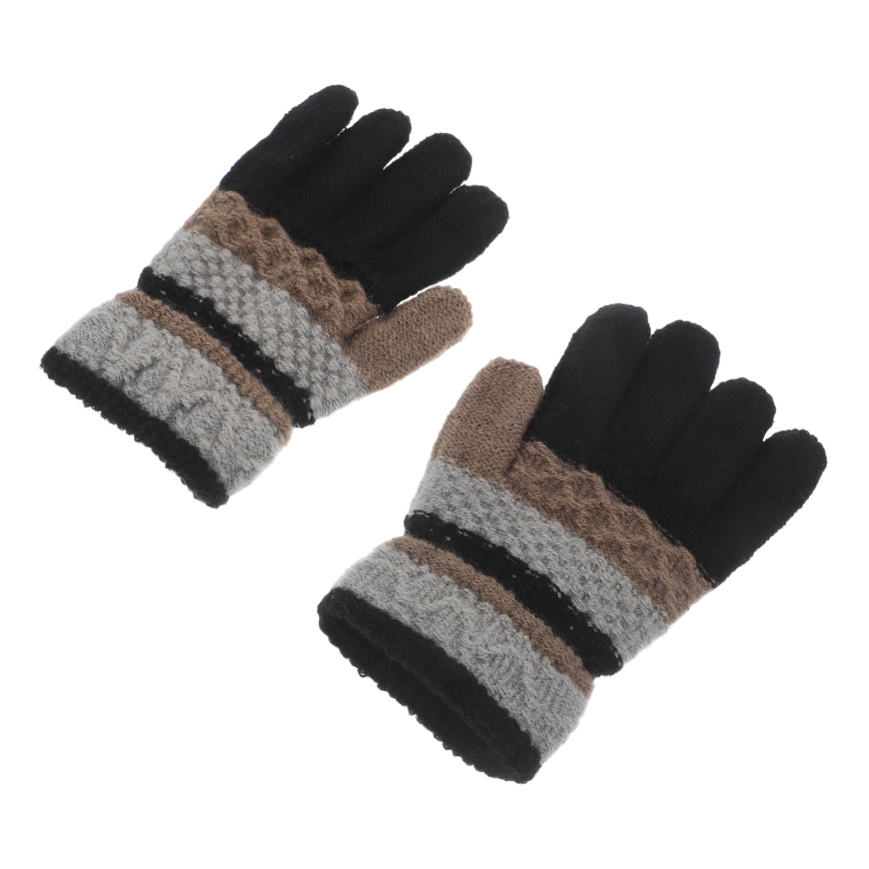 Holibanna Gloves Winter Boys and Girls Gloves 1 Pair Knitted Mittens Soft Warm Mittens for Toddlers for Outdoor Activities