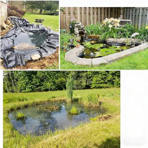 Bâche imperméable pour étangs et jeux d'eau de jardin de taille moyenne - 8