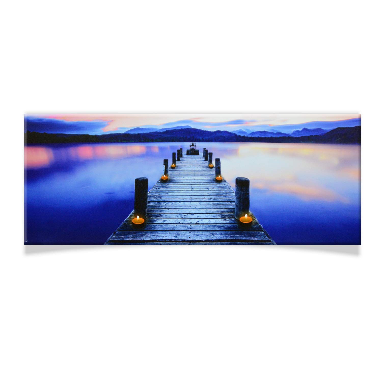 DRULINE LED Quadro su Tela Immagine Tela Illuminazione Funziona a Batteria Fotografia Indoor - barretta