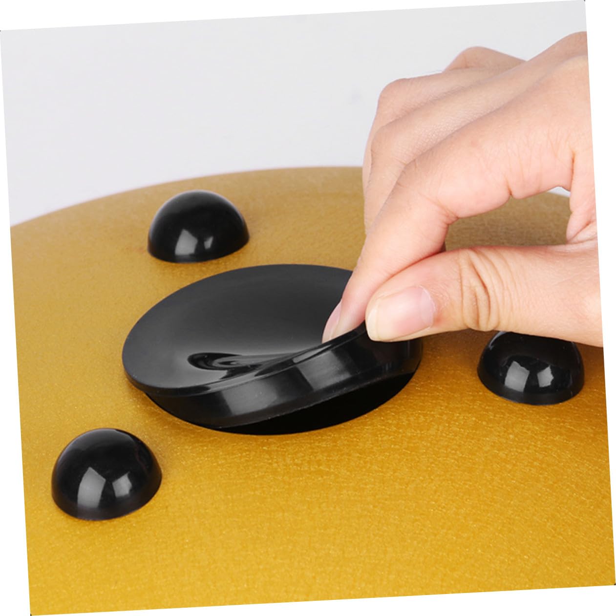 2 Sätze Austausch Leerer Trommeln Ätherischer Drum-foot-plug Zungentrommel-fußstütze Ätherische Drum-foot-pads Ätherischer Trommelstützstecker Ätherisches Trommelfußpad Kieselgel ifundom