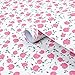 yazi PVC Self-Adhesive Shelf Liner Drawer Contact Paper,17x78 Inches, Pink Peony
