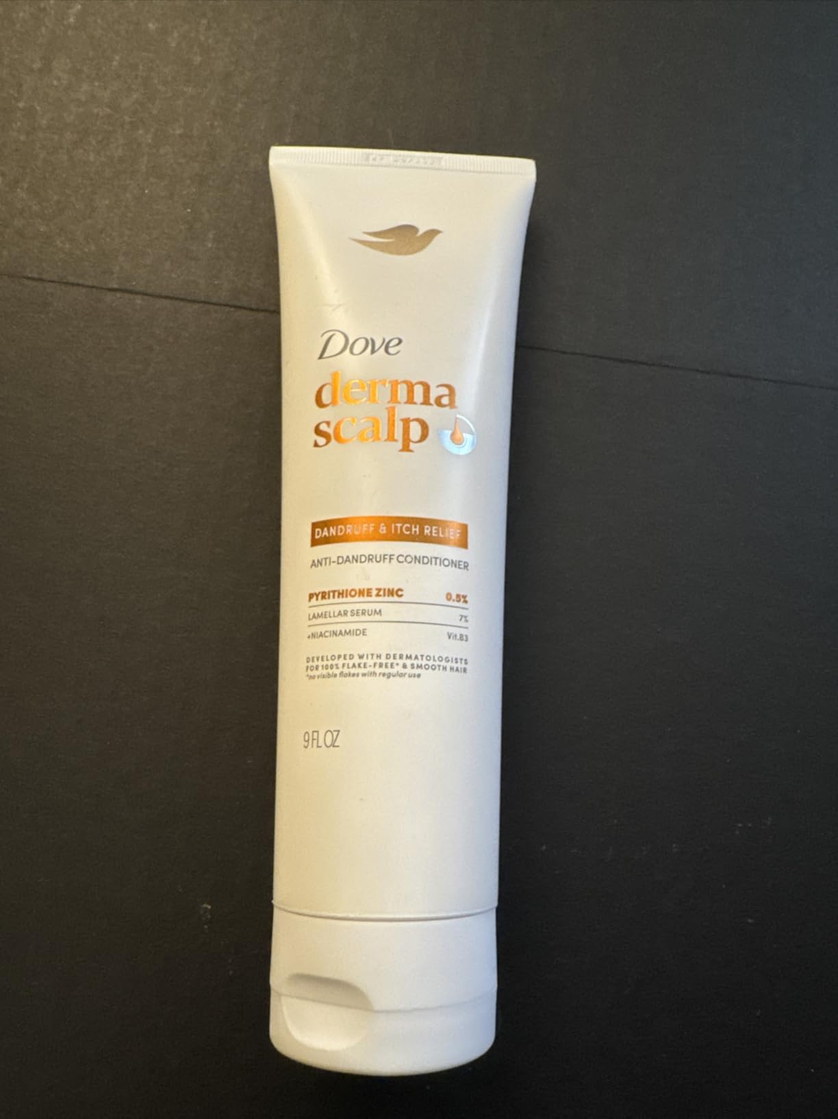 Unilever Dove Derma Scalp Dandruff & Itch Relief Conditioner 1 ct with Pyrithione Zinc, Lamellar Serum and Niacinamide or Flaky, Itchy Scalp Relief 9 Fl oz