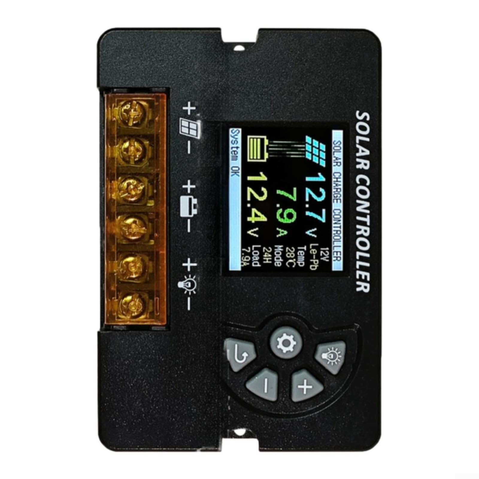 Regolatore di carica solare intelligente 12/24 V per PWM con LCD per Smart