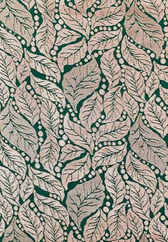 Image of Women Banarsi Silk Unstiched Suit Piece Dress Material for Women Unstiched Suit Salwar with Dupatta (suit -2M.Salwar-2M and dupatta-2.25M) (Green)