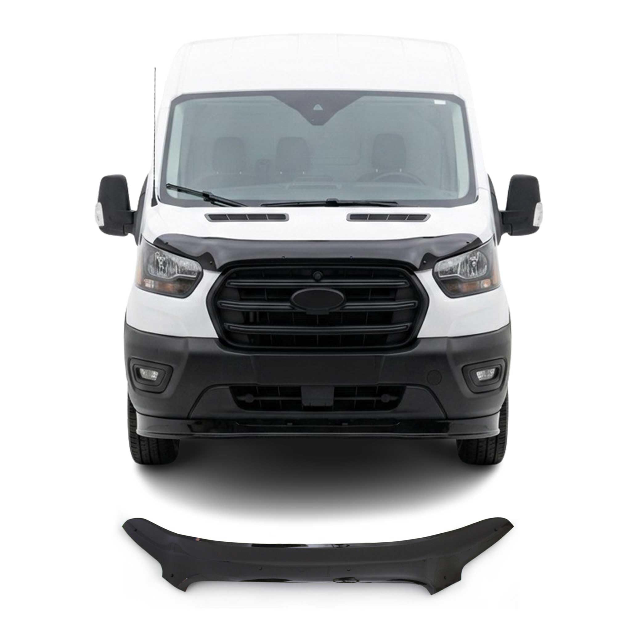 OMAC Motorhaube Deflektor Insekten Steinschlagschutz kompatibel Ford Transit PRE-FL 14-19
