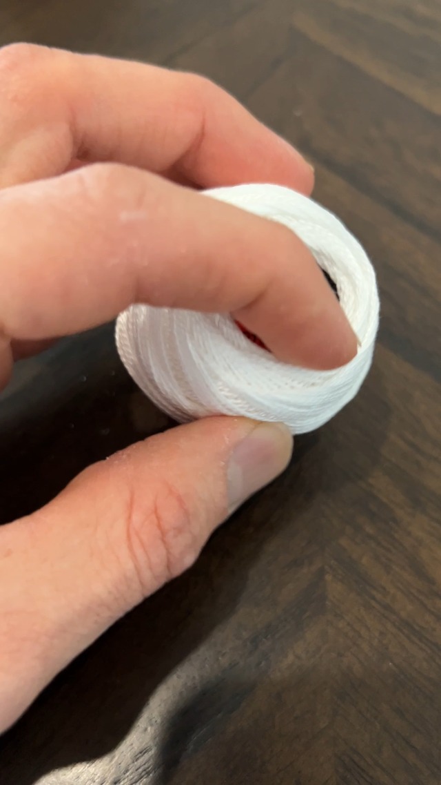 Hilo Perlé DMC Algodón Bola Talla 8 87 yd Blanco miniatura 6