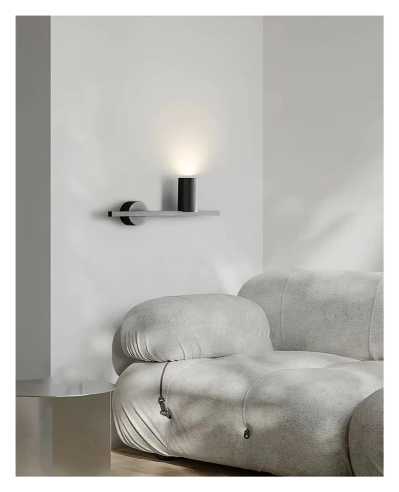 ZTCHSENZT Wall Light Gold Black for Bedroom Bedside Foyer Stairs Aisle Sconce Atmosphere Lamp,Black-Right
