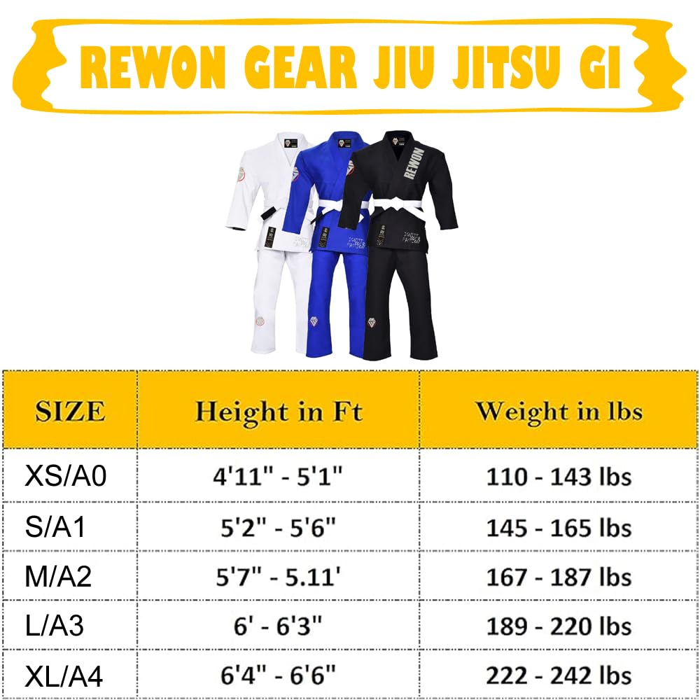 Kimono Jiu Jitsu, BJJ Gi Premium ligero Jiu Jitsu uniforme para hombres mujeres de mma artes marciales entrenamiento