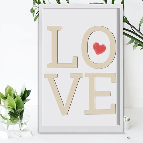 Miniatura 7 de Letras de madera para decoración de pared, letra T grande de madera de 12 pulgadas para manualidades, letras de madera del alfabeto en blanco sin