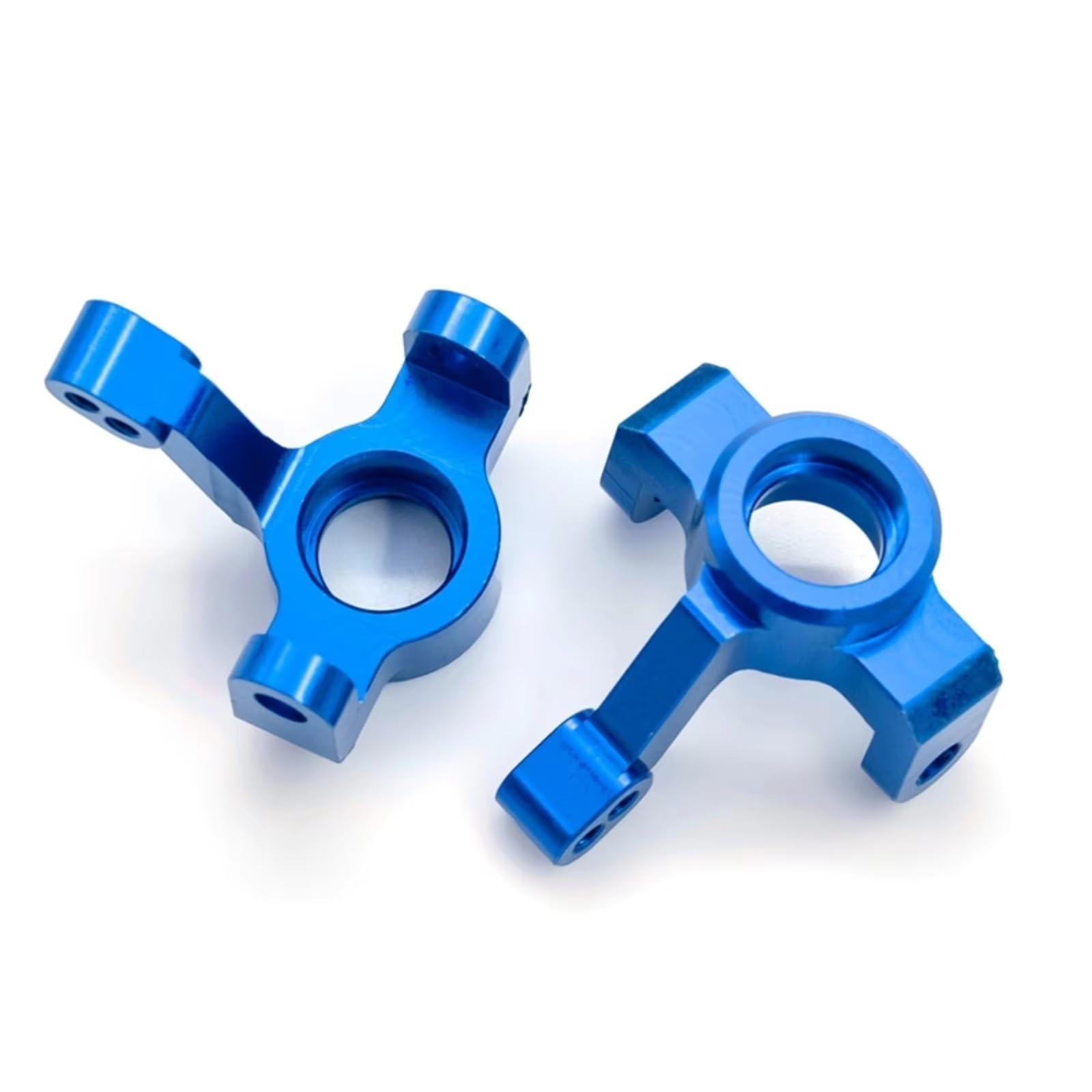 Accesorios Coches RC Compatible con TRAX4 para LaTx para Teton para Desert 1/18 RC Coche Bloques De Ruedas De Aluminio C-Hubs Bloque De Dirección Portaejes Conjunto De Tazas(Blue)