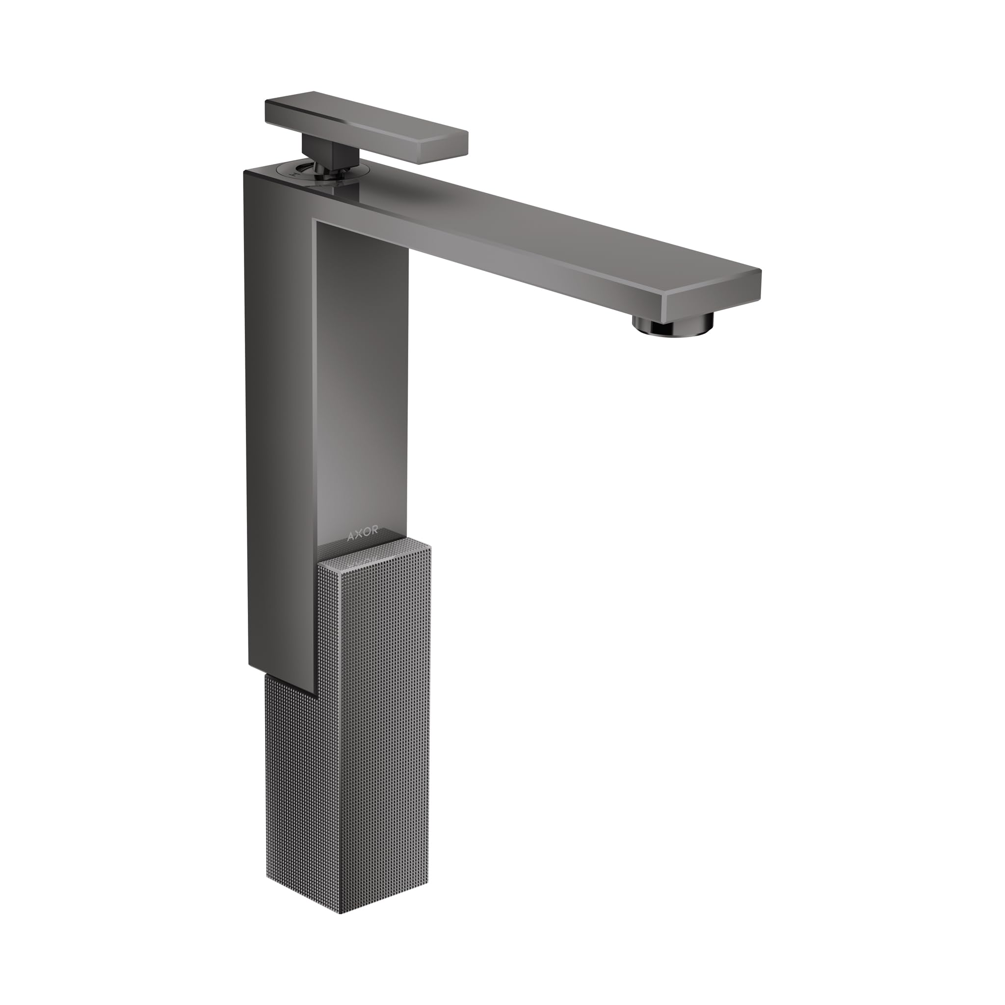 AXOR Edge Avantgarde 1-Handle 1-Hole 13-inch Tall Bathroom Sink Faucet in Polished Black Chrome 46031331