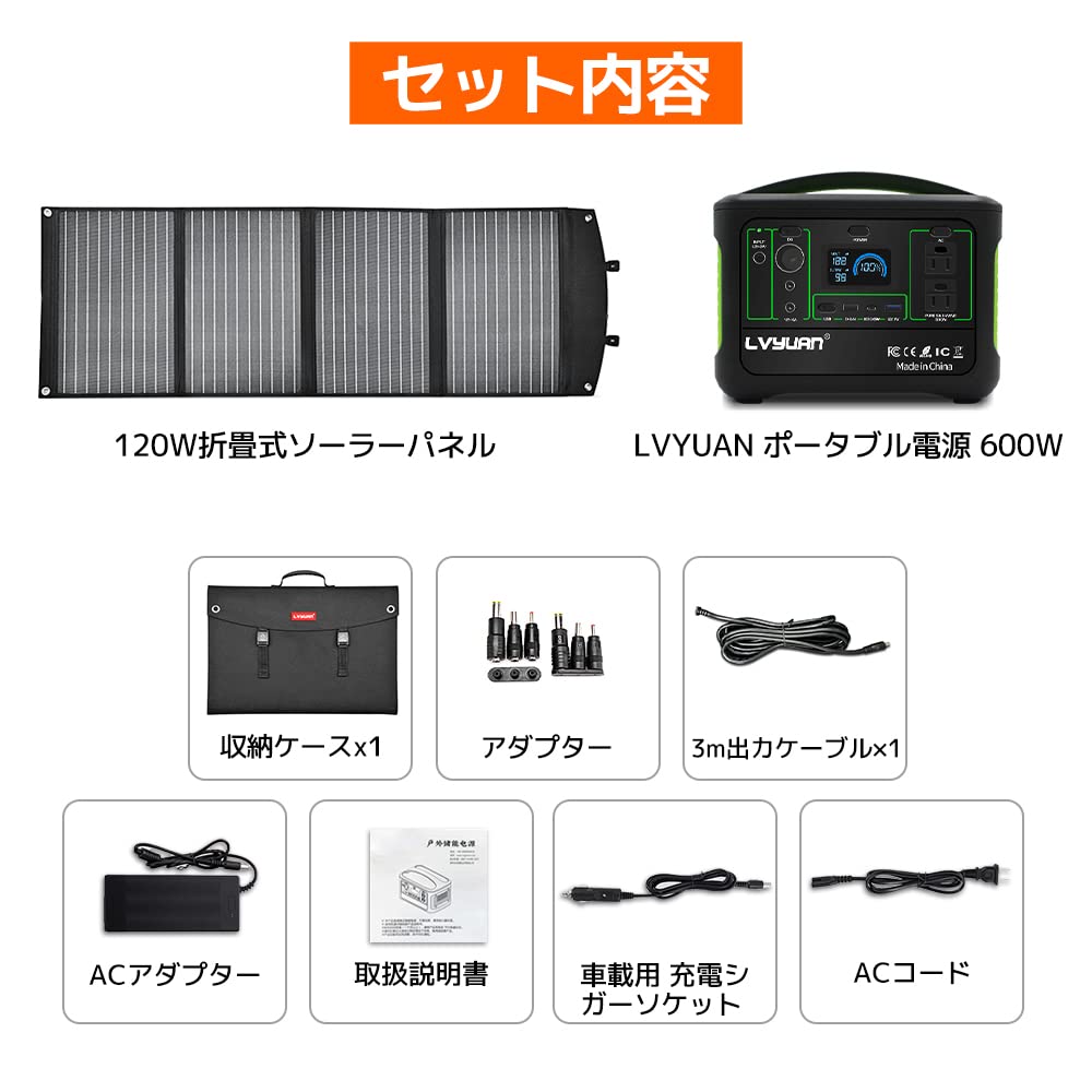 【美品】LVYUAN(リョクエン) 120W 折り畳み式 ソーラーパネル LVYUAN(リョクエン) 120W 折り畳み式 ソーラーパネル - LVYUAN