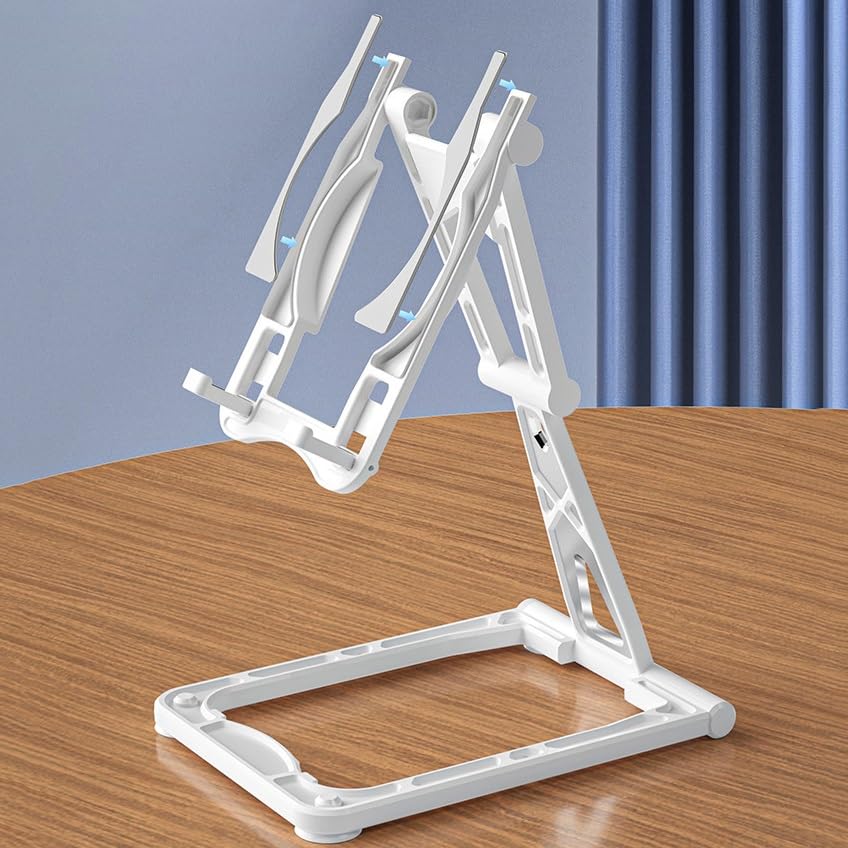 Soporte de aluminio duradero y universal para smartphones con diseño plegable premium 3