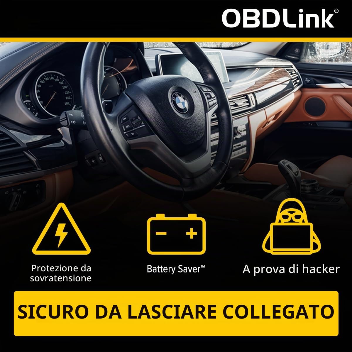 OBDLink CX Adattatore OBD2 Bluetooth 5.1 per BMW Mini Compatibile BimmerCode, iPhone/iOS e Android - Codifica veicolo e diagnostica OBD II