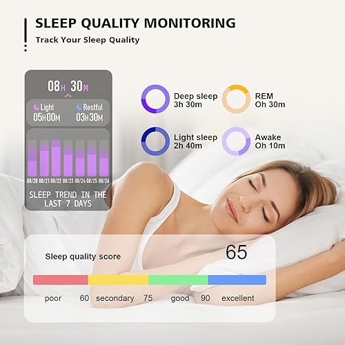 Miniatura 6 de Reloj inteligente para hombres y mujeres, reloj inteligente de 1.83 pulgadas para iPhone, Samsung y Android, compatible con teléfonos Android, reloj