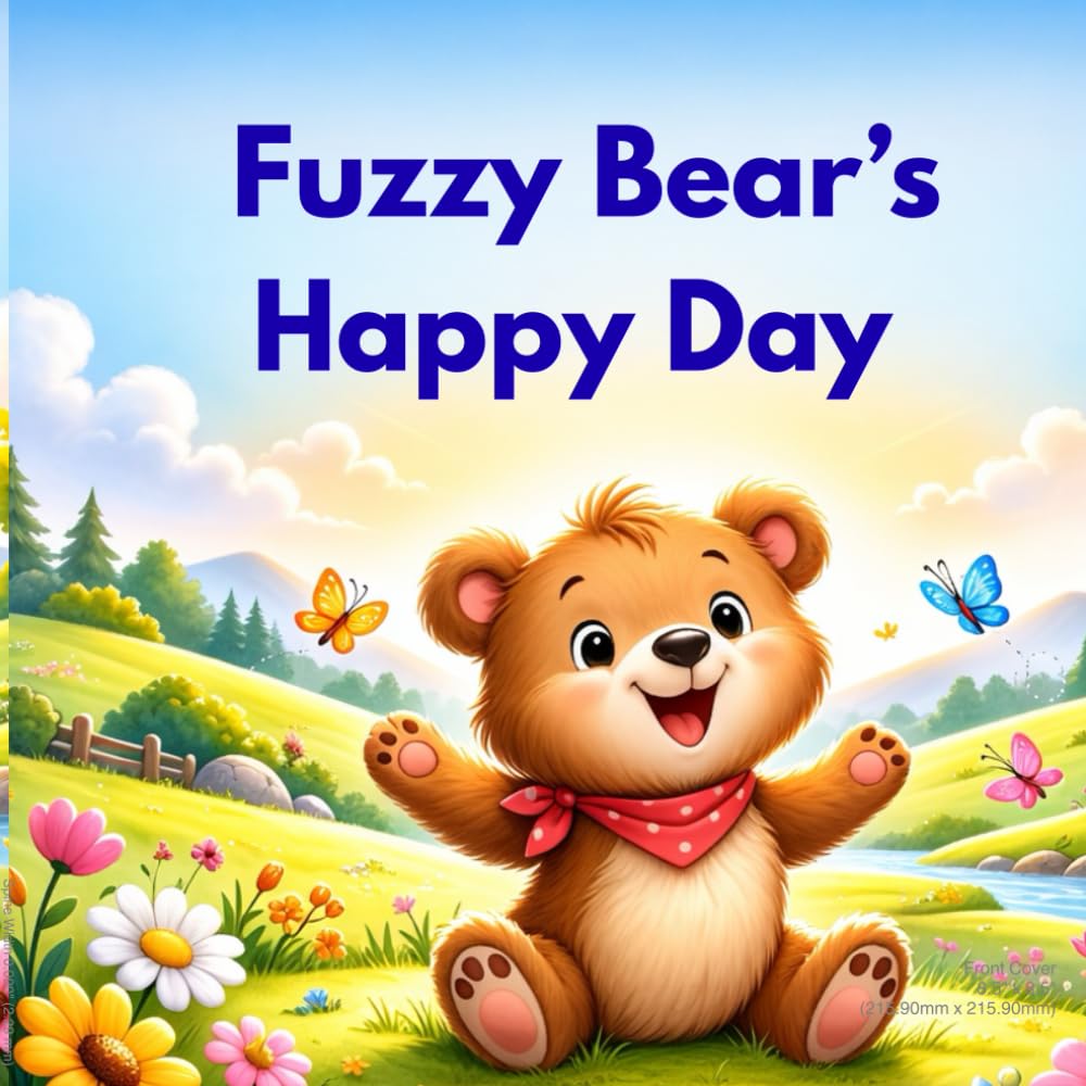 Fuzzy Bear’s Happy Day: Cozy Forest Coloring Storybook