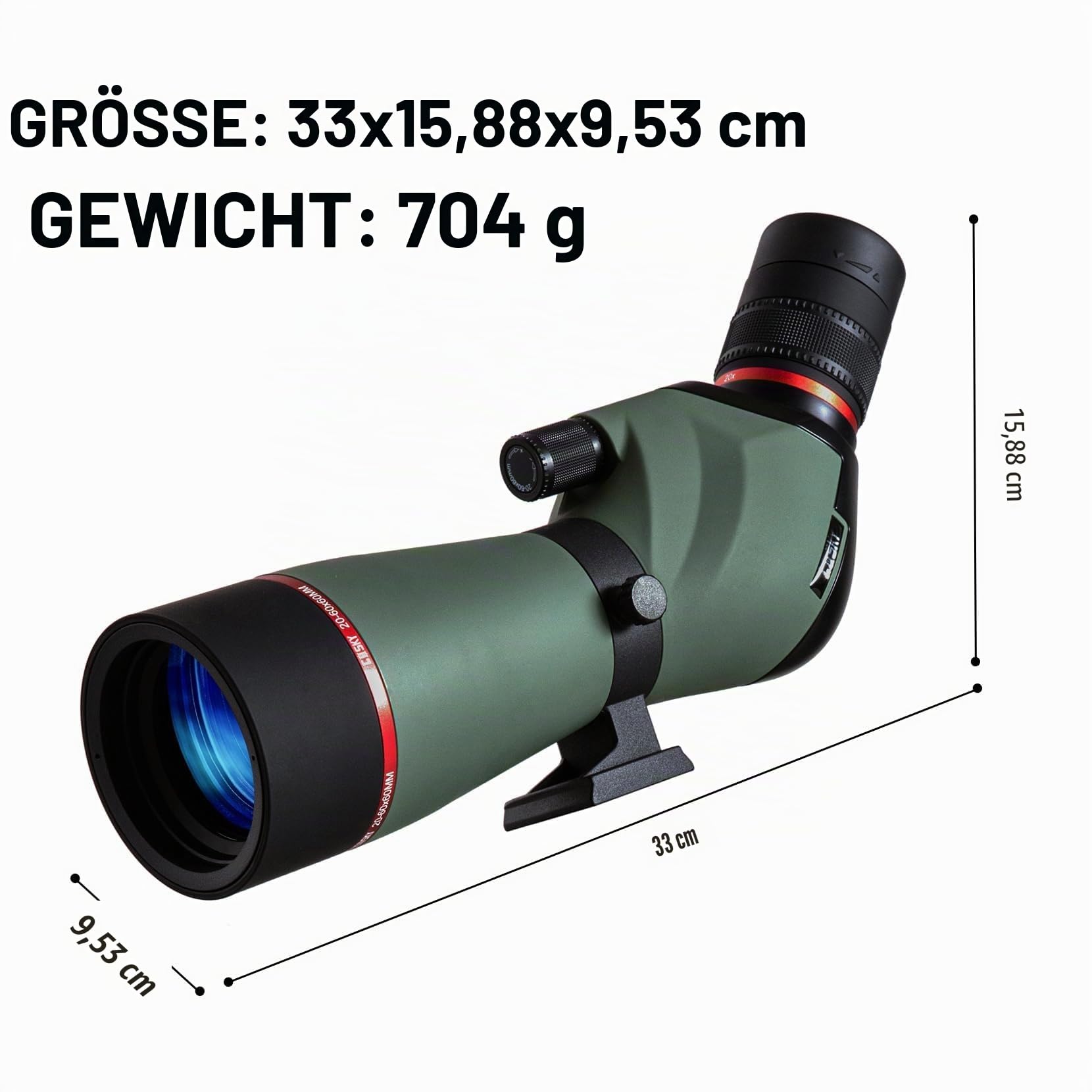 Gosky Fernrohre mit Stativ Tragetasche Telefonhalter
