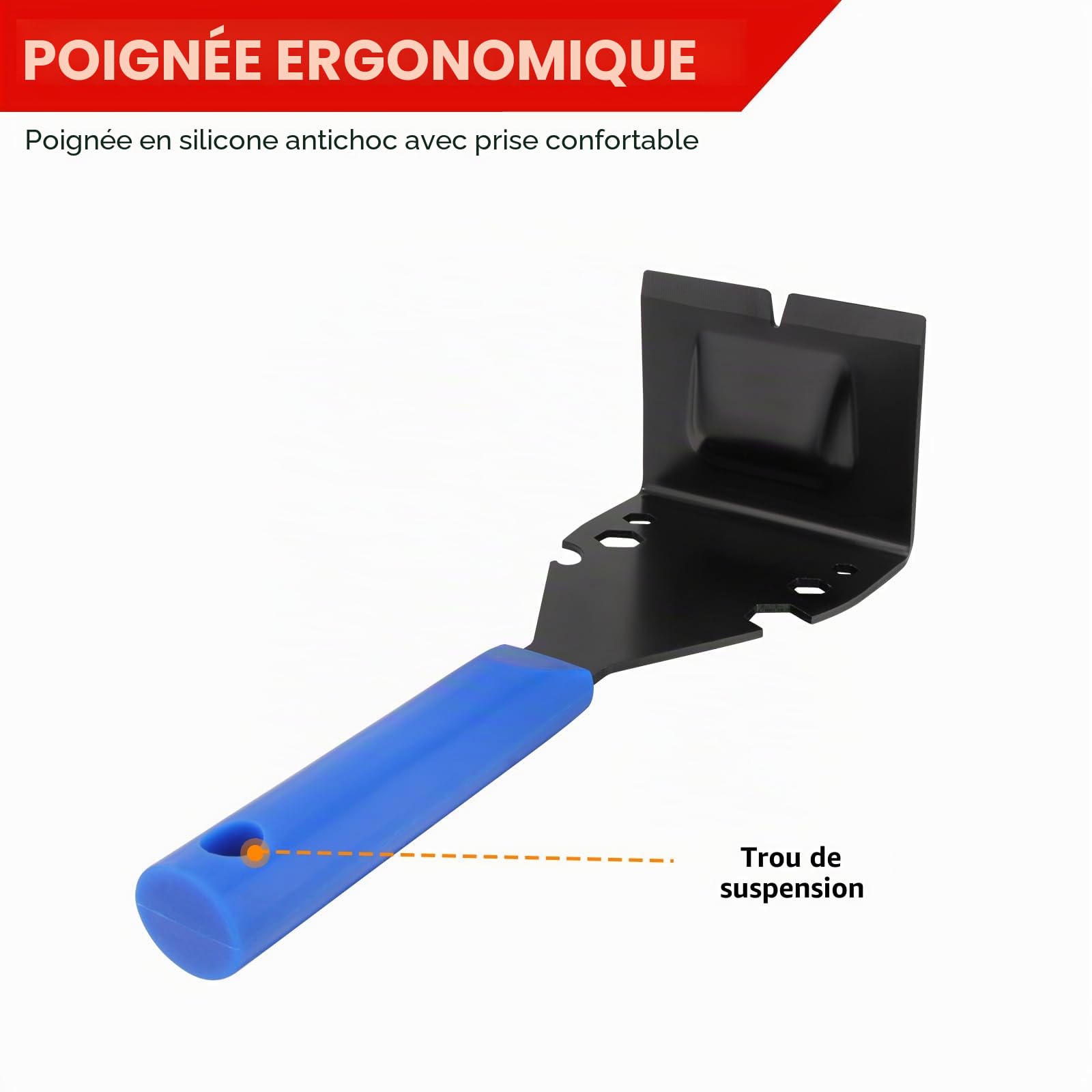 Outil de retrait de garniture Twilight Garage, barre de levier multi-outils robuste pour enlever les moulures, garnitures de sol en bois, plinthes, revêtements de porte, carreaux, extraction de clous