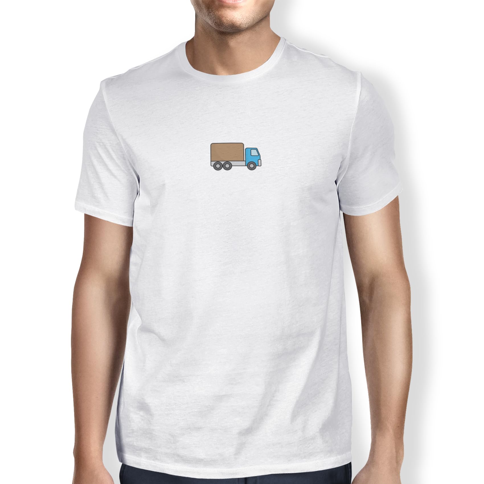 Green Fish Men's Fdmtsi-100070 T-Shirt, White, L