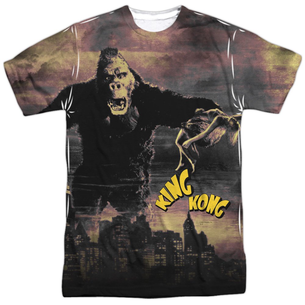 Trevco Men's King Kong Breaking Loose Double Sided Adult T-Shirt