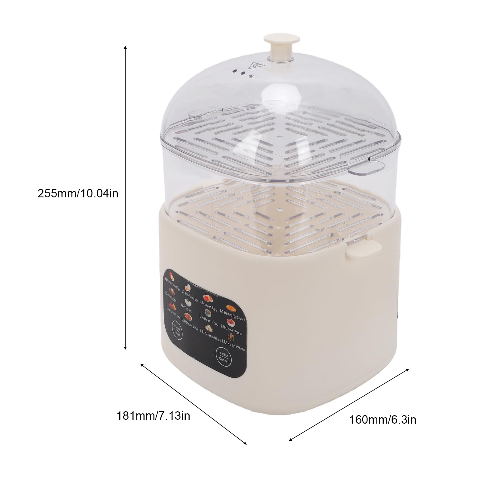 Haofy Cuociuova Elettrico, Bollitore per Uova con Timer 24H, 12 modalità,