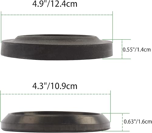 Miniatura 6 de TCHENPART 34117 Kit de bola de residuos bola de residuos kit de cubierta de sello de válvula deslizante blanca para inodoro Thetford Aqua Magic