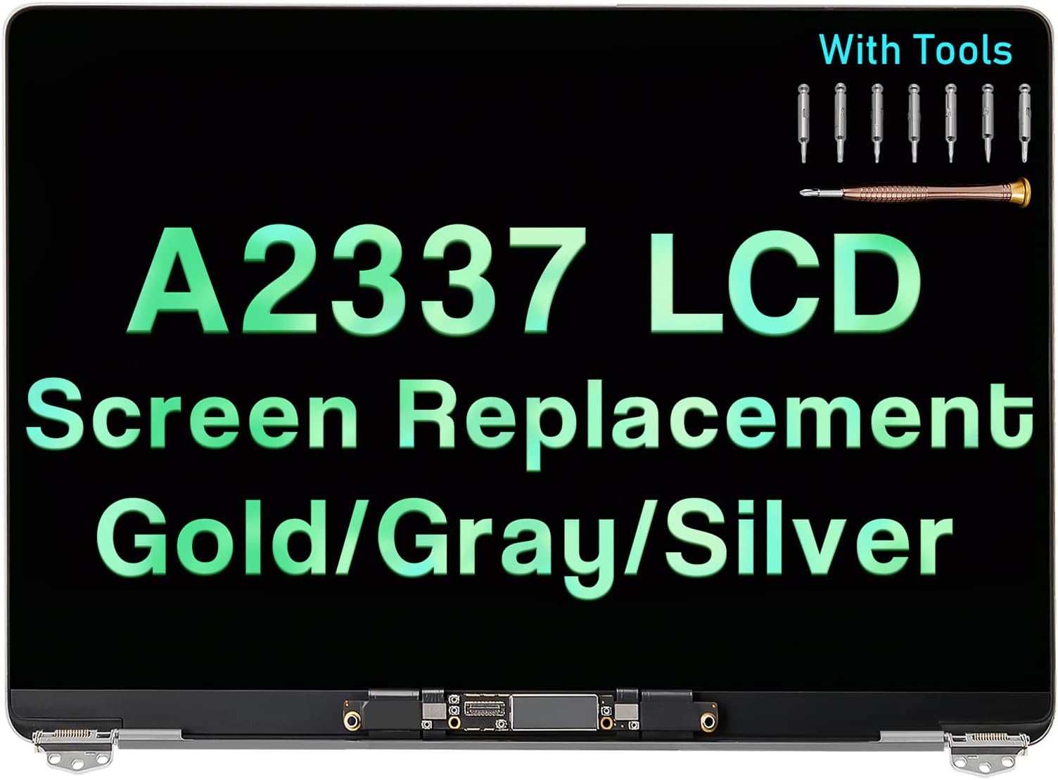 Gruppo Schermo MacBook Air A2337 Schermo Sostitutivo Per MacBook Air A2337 M1 2020 - Display Retina 13.3" 2560x1600, Colore Oro, Nuovo Originale Display Retina 13.3 M1 - Foto 5