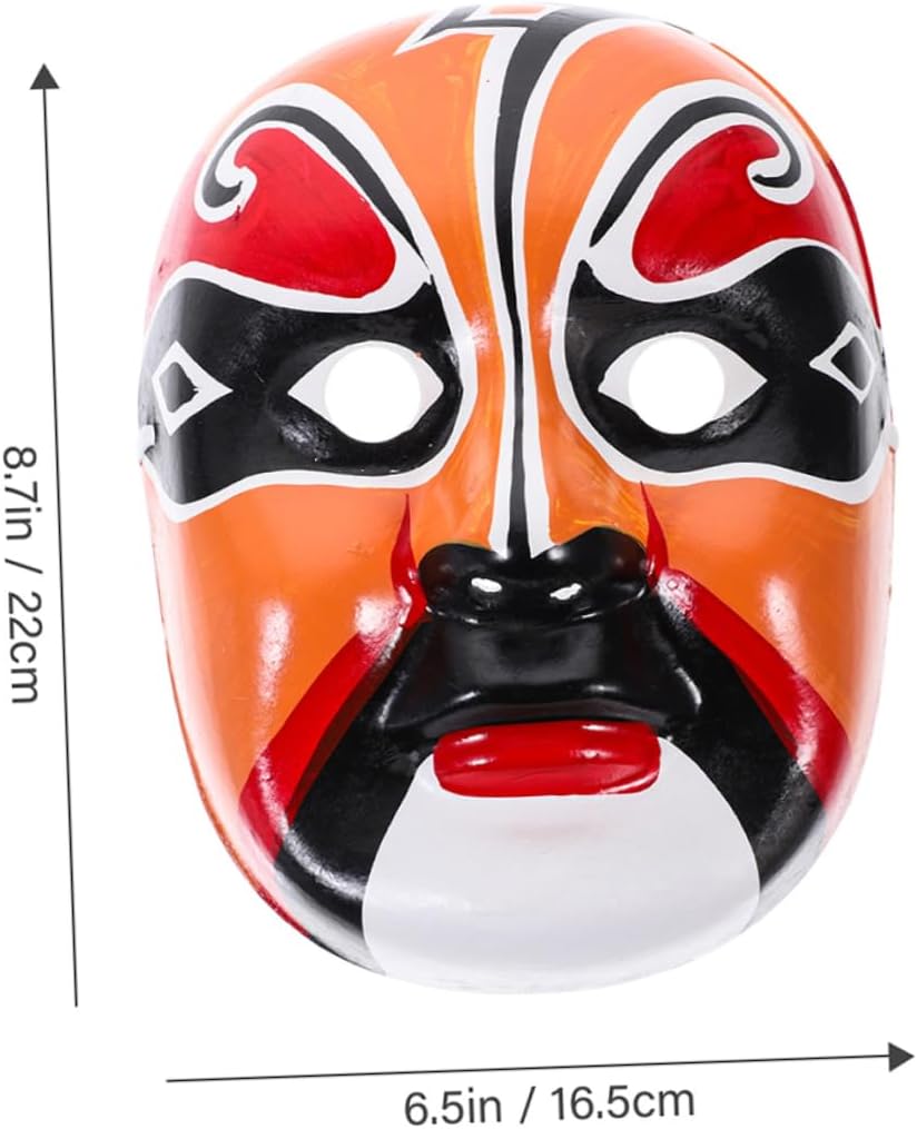 2pcs Chinese Wall Decoration Masks for Home Traditional Chinese Face Masks Easy to Install Unique Design for Dining Room Decor