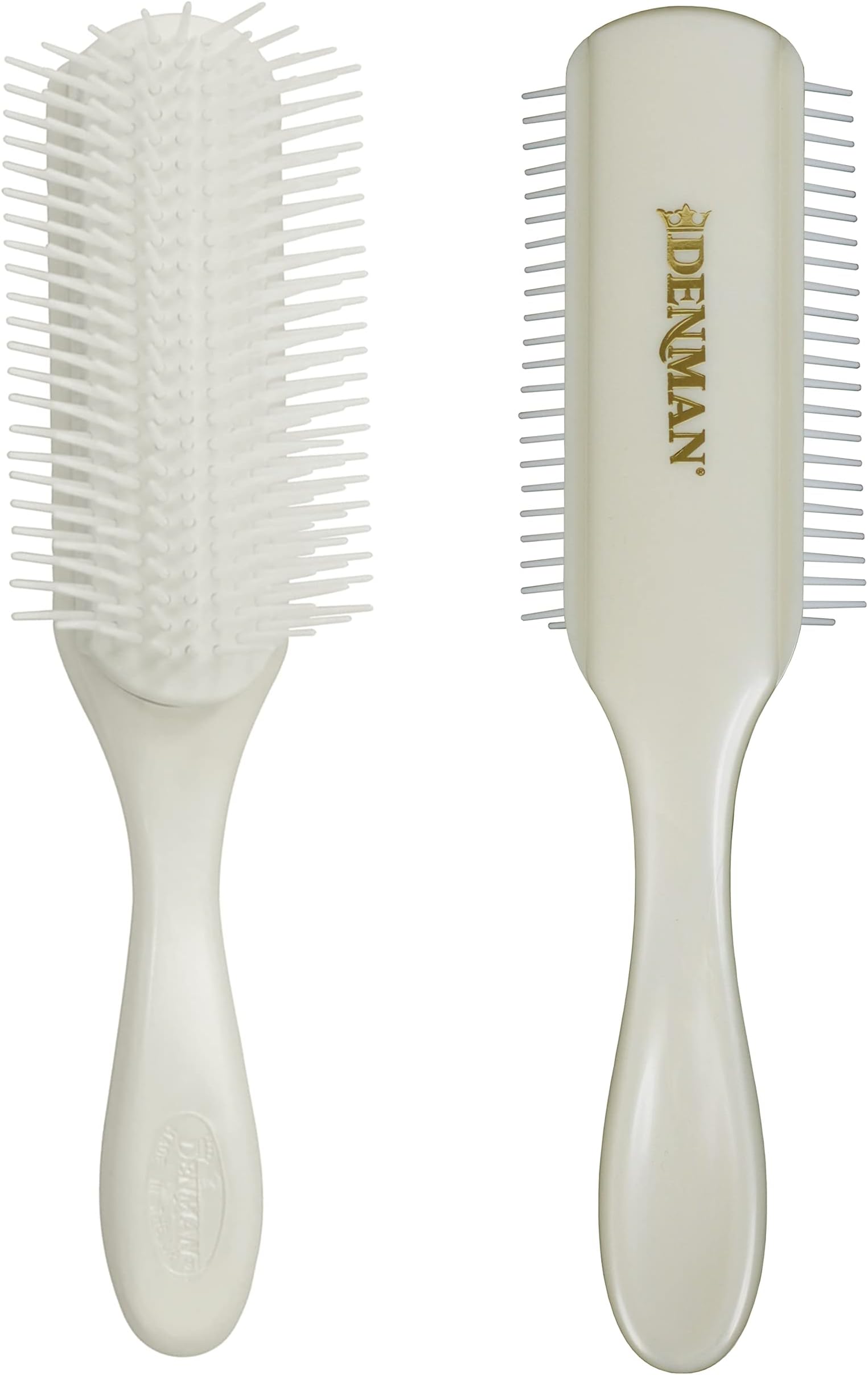 Denman Curly Hair Brush D4 (Black & Red) 9 Row Styling Brush for Styling, Smoothing
