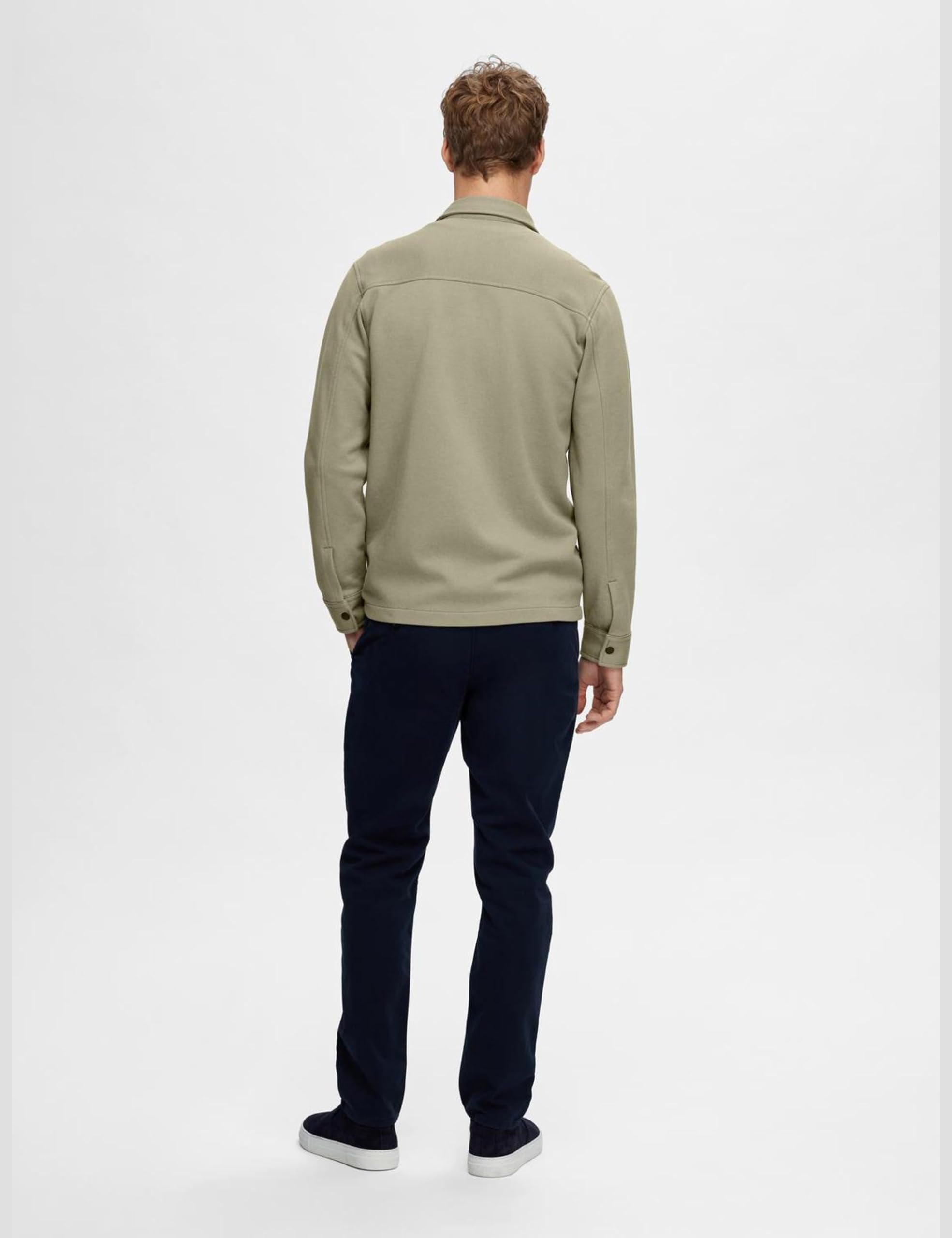 SELETED HOMME Męska kurtka Slhjackie Sweat Jacket Noos krótka kurtka, wetiver, XL
